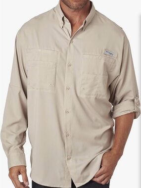 Three Columbia Men's Tamiami II Fishing Performance Long-Sleeve Shirt